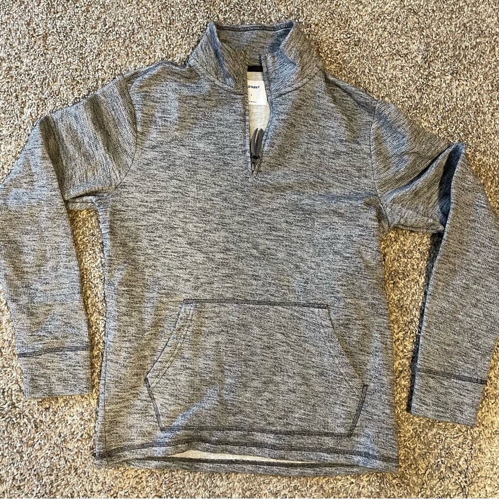 Grey quarter zip